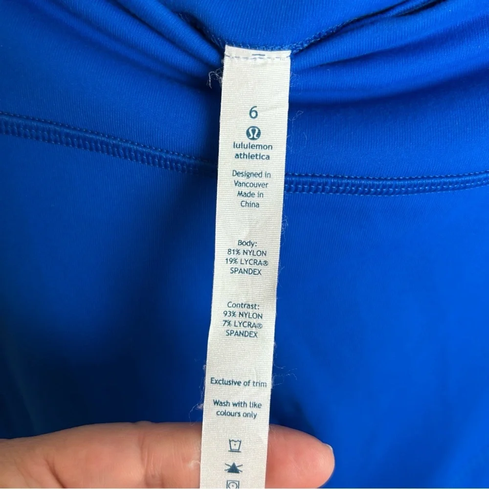 Lululemon Patience Pant Full-On Luon Baroque Blue RARE size: 6